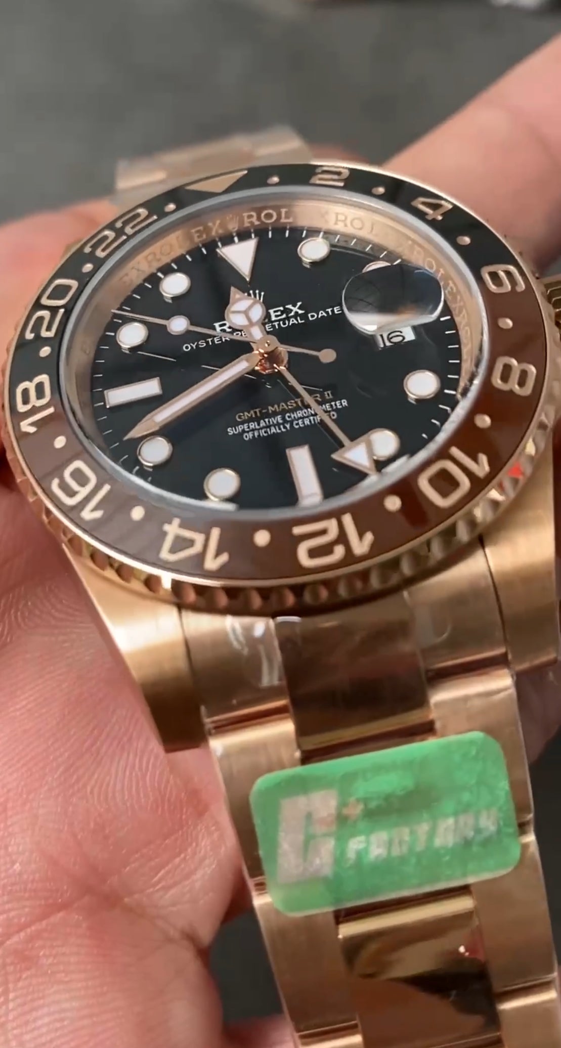 Gmt master II Oro Rosa