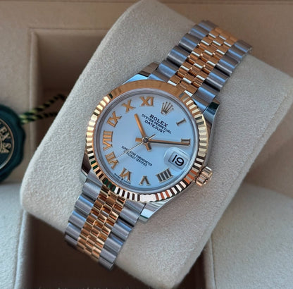 Datejust Acciaio e oro Bianco Romani