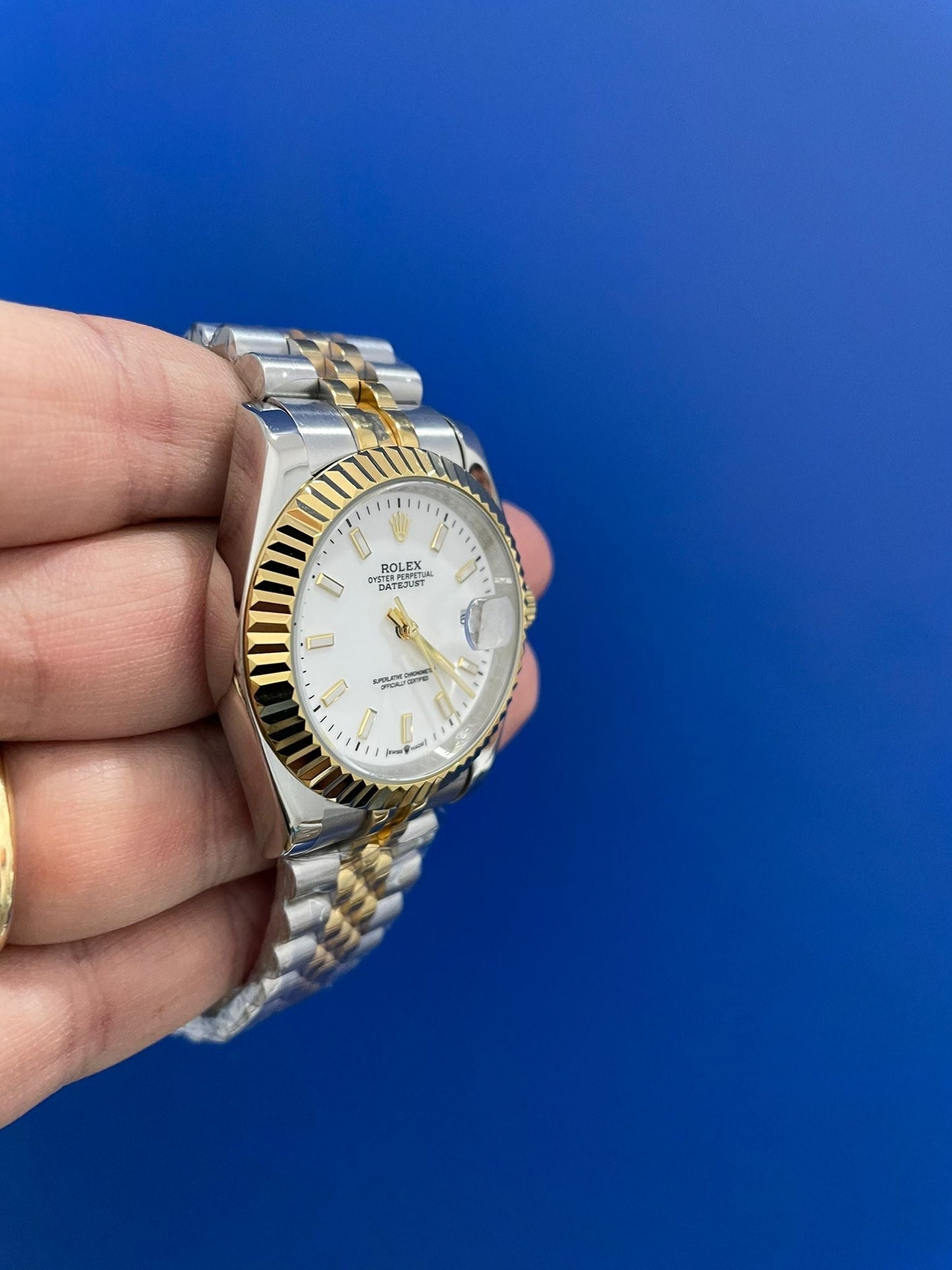 Datejust Acciaio e Oro Bianco