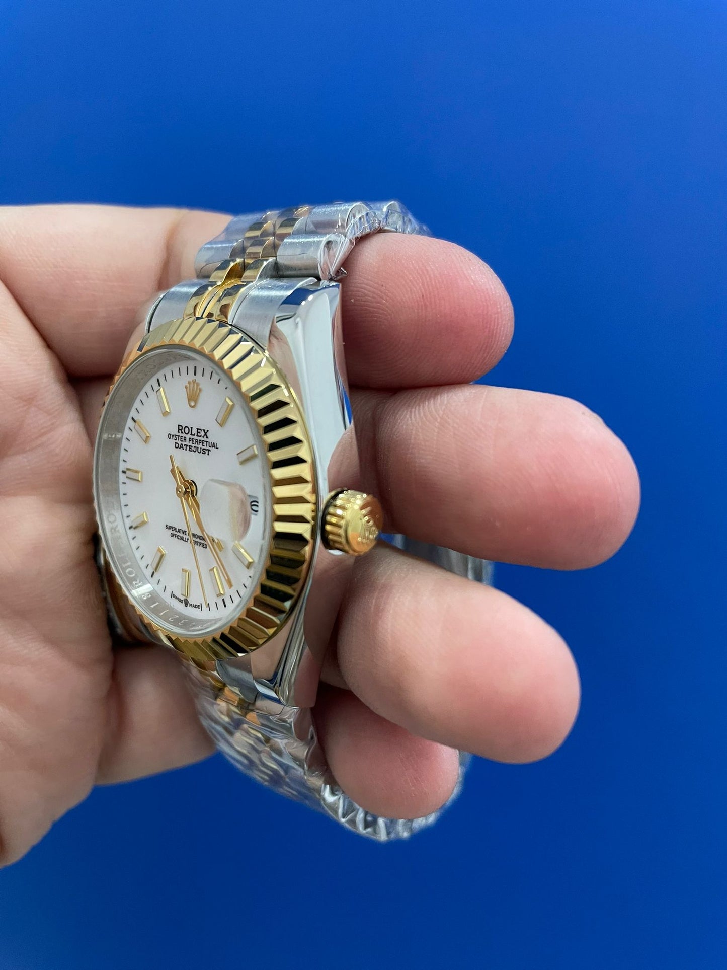 Datejust Acciaio e Oro Bianco