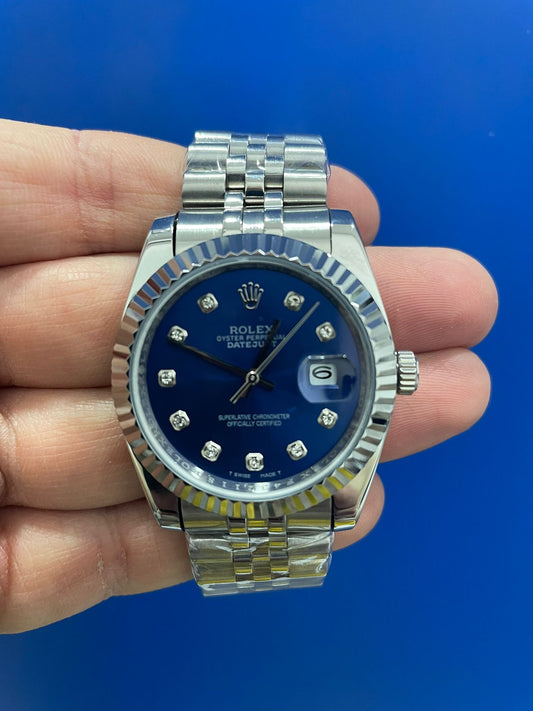 Datejust Blu Diamantato