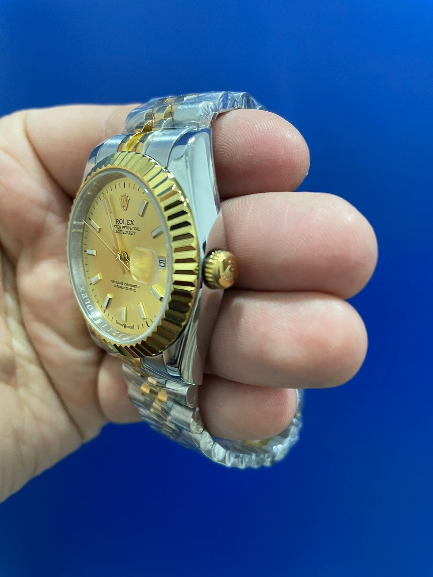 Datejust Acciaio e Oro Champagne