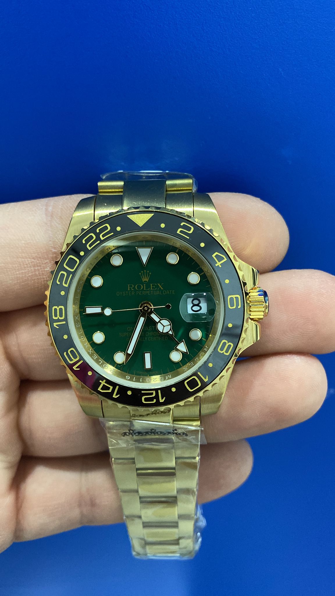 Gmt Master II Oro Verde