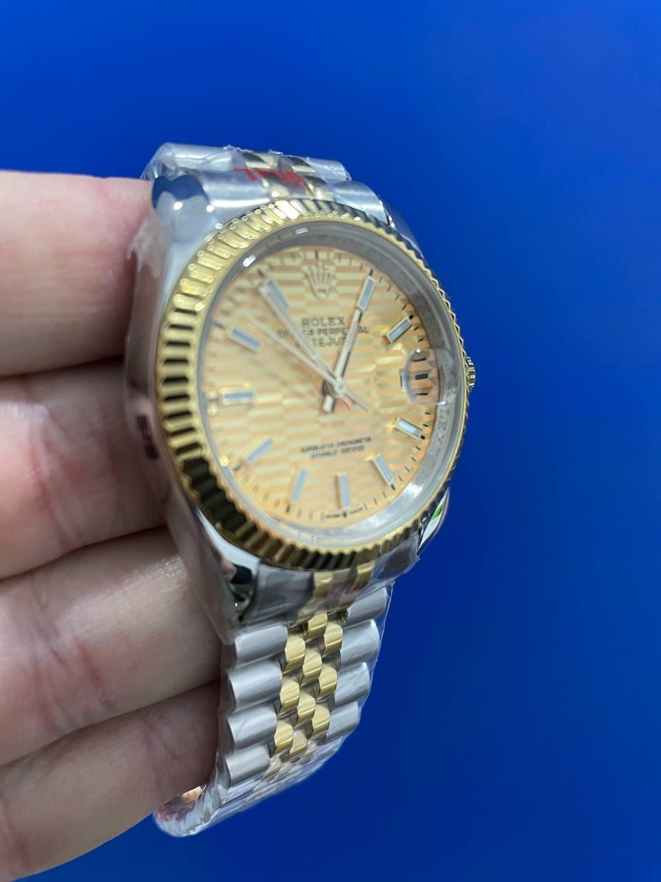 Datejust Acciaio e Oro Scanalato Oro