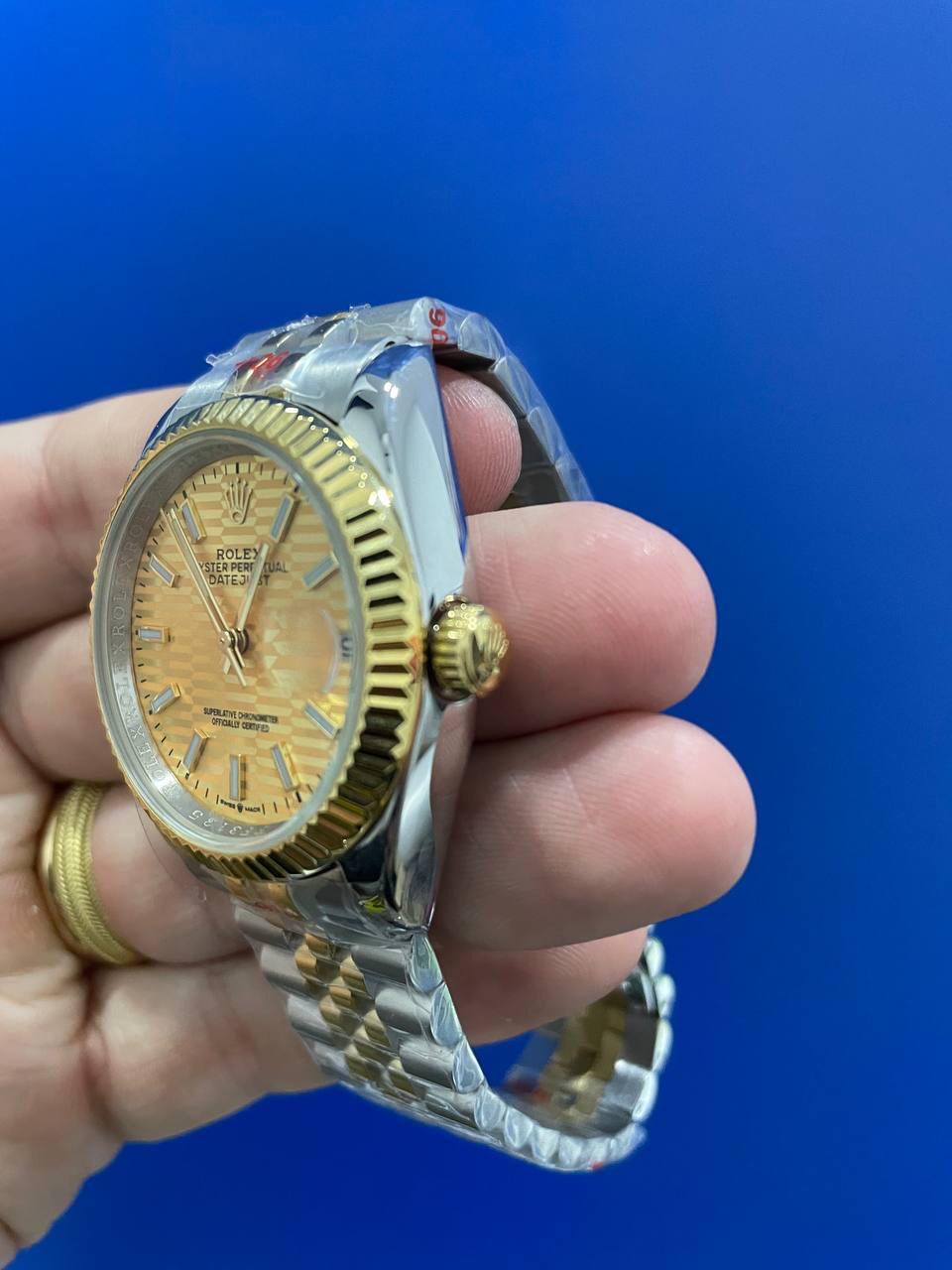 Datejust Acciaio e Oro Scanalato Oro